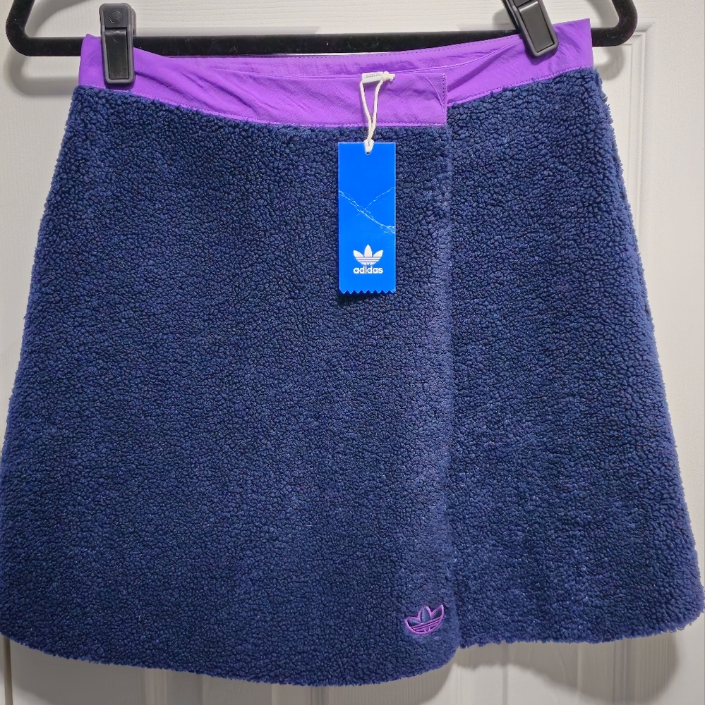 Fluffy adidas skirt